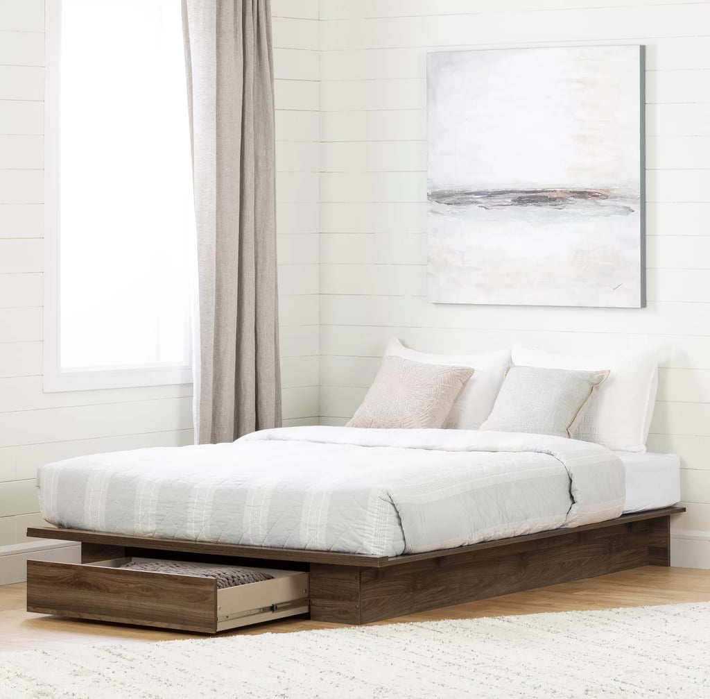 Wood Platform Bed: Lensky Queen Storage Platform Bed