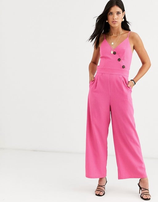 Liquorish Button Jumpsuit