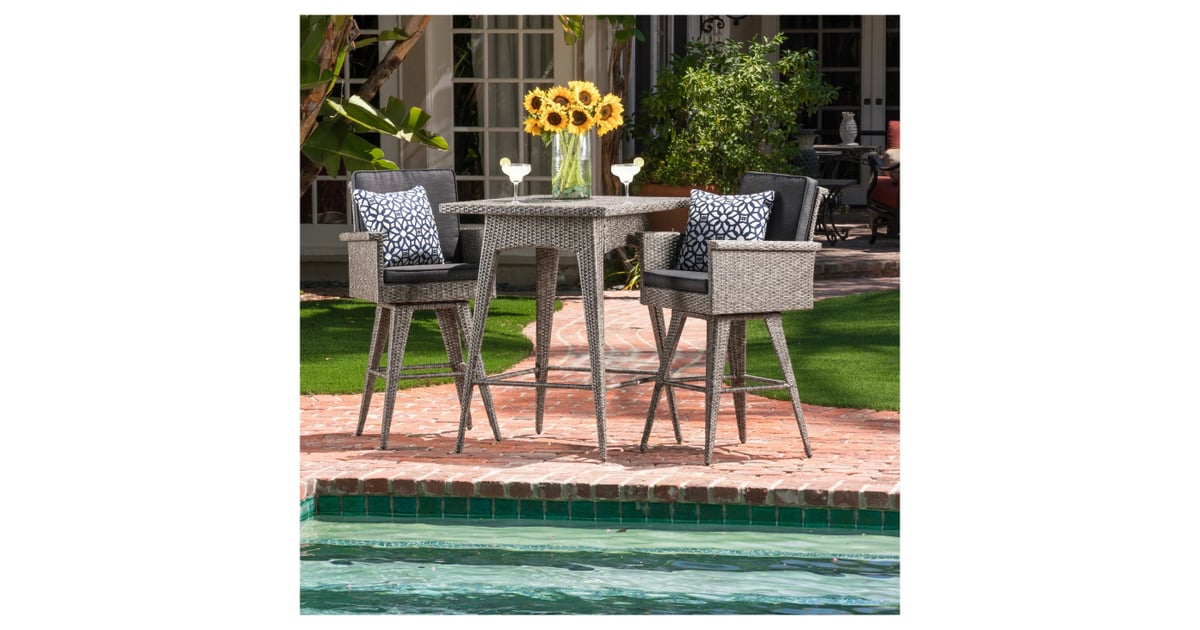 Puerta Square AllWeather Wicker Patio Dining Bar Set Best Target