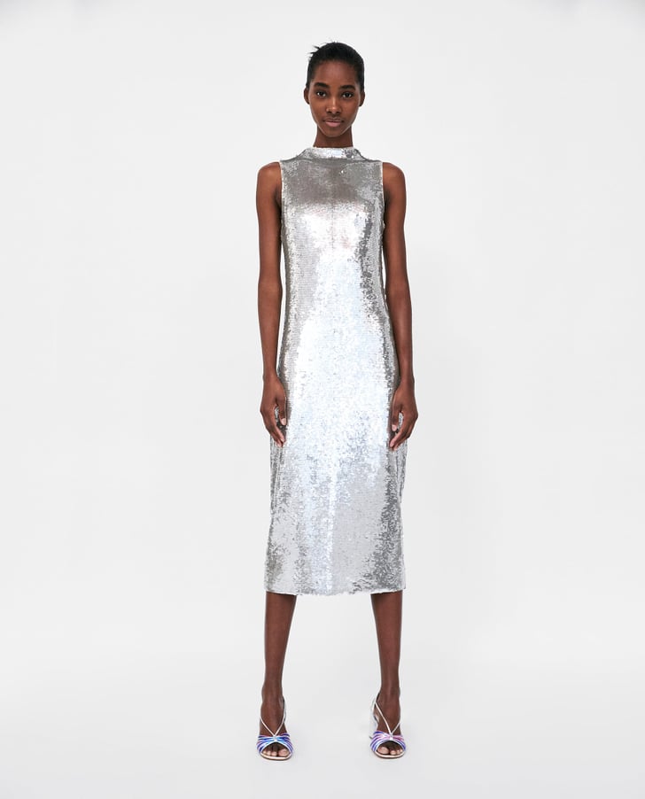 Zara sequin dress 2018 discount