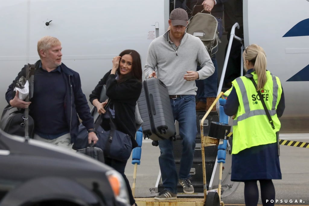 Prince Harry and Meghan Markle at Airport in Canada Pictures