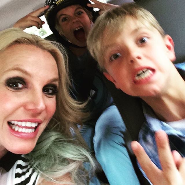 Britney Spears Celebrates Her Sons' Birthdays 2015