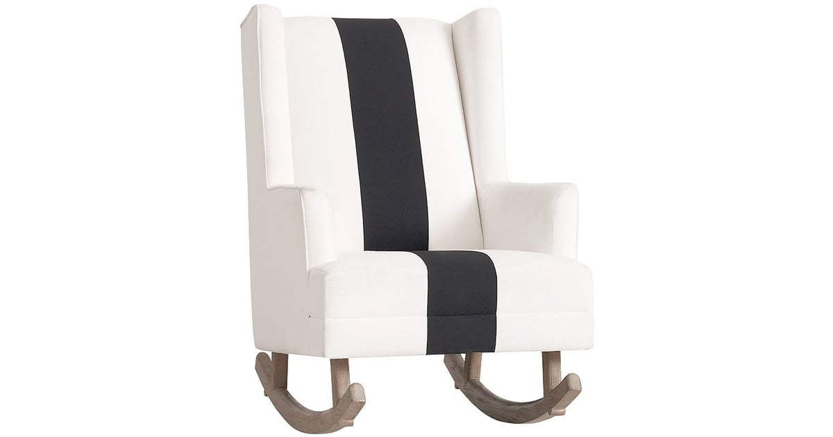 pottery barn modern wingback rocker