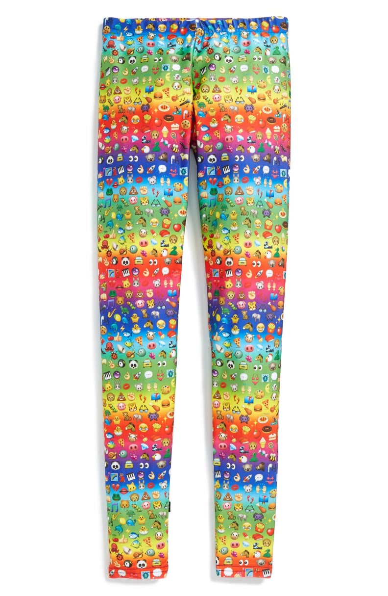 Rainbow Emoji Printed Leggings