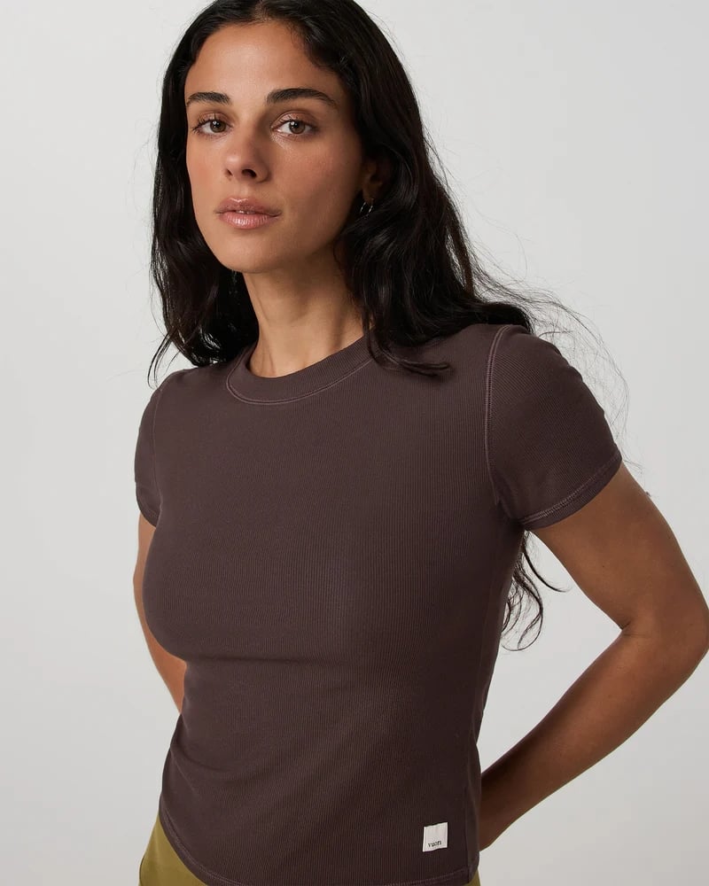 Vuori Pose Fitted Tee ($58)
No matter what's on your schedule for the day, you can't go wrong with a classic T-shirt. Throw it over a sports bra on the way to yoga, or swap it in as an elevated basic. From the ribbed material to the neutral colorways, this style is almost guaranteed to become a wardrobe staple.
