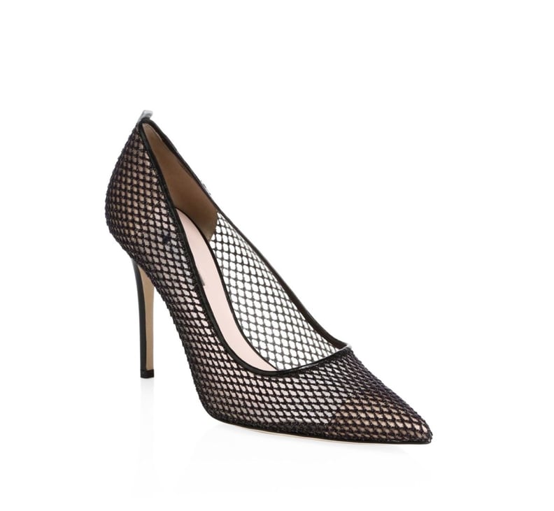 SJP By Sarah Jessica Parker Fawn Mesh Leather Point-Toe Pumps