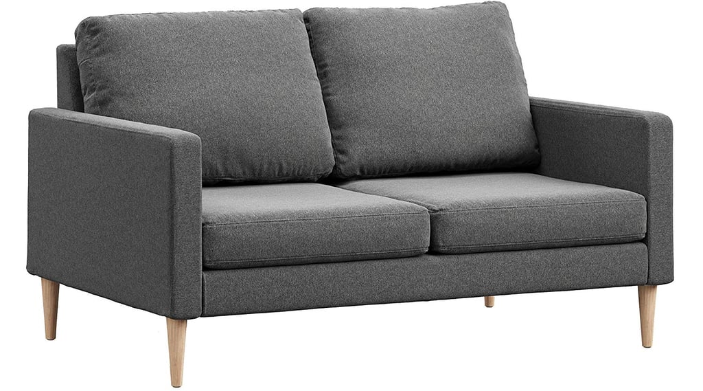 Campaign Steel Frame Brushed Weave Loveseat