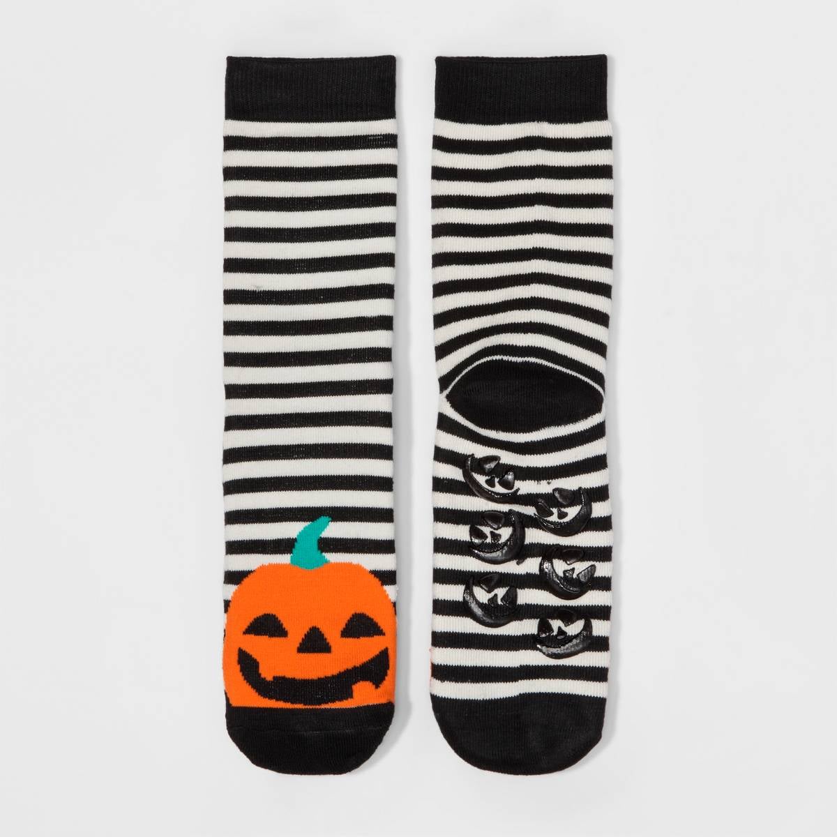 Merona Women S Striped Pumpkin Halloween Crew Socks Target Just