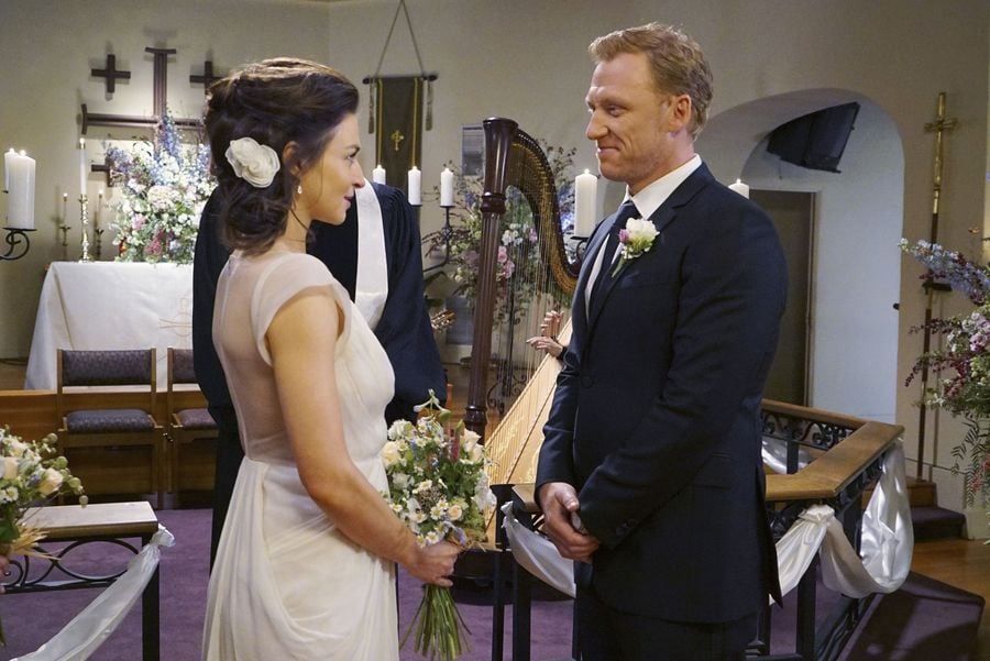 Greys Anatomy Amelia And Owens Wedding Pictures Popsugar Entertainment