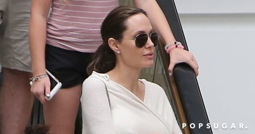 Angelina Jolie Neutral Outfit August 2016