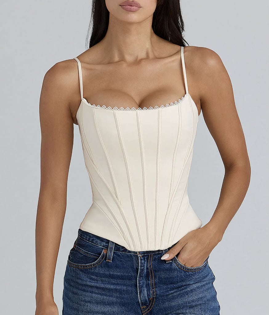 House of CB Cadie Satin Corset Top