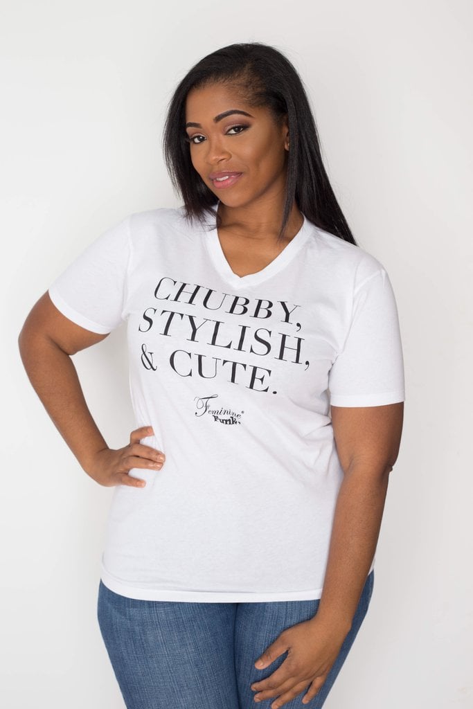 Chubby, Stylish, & Cute V-Neck