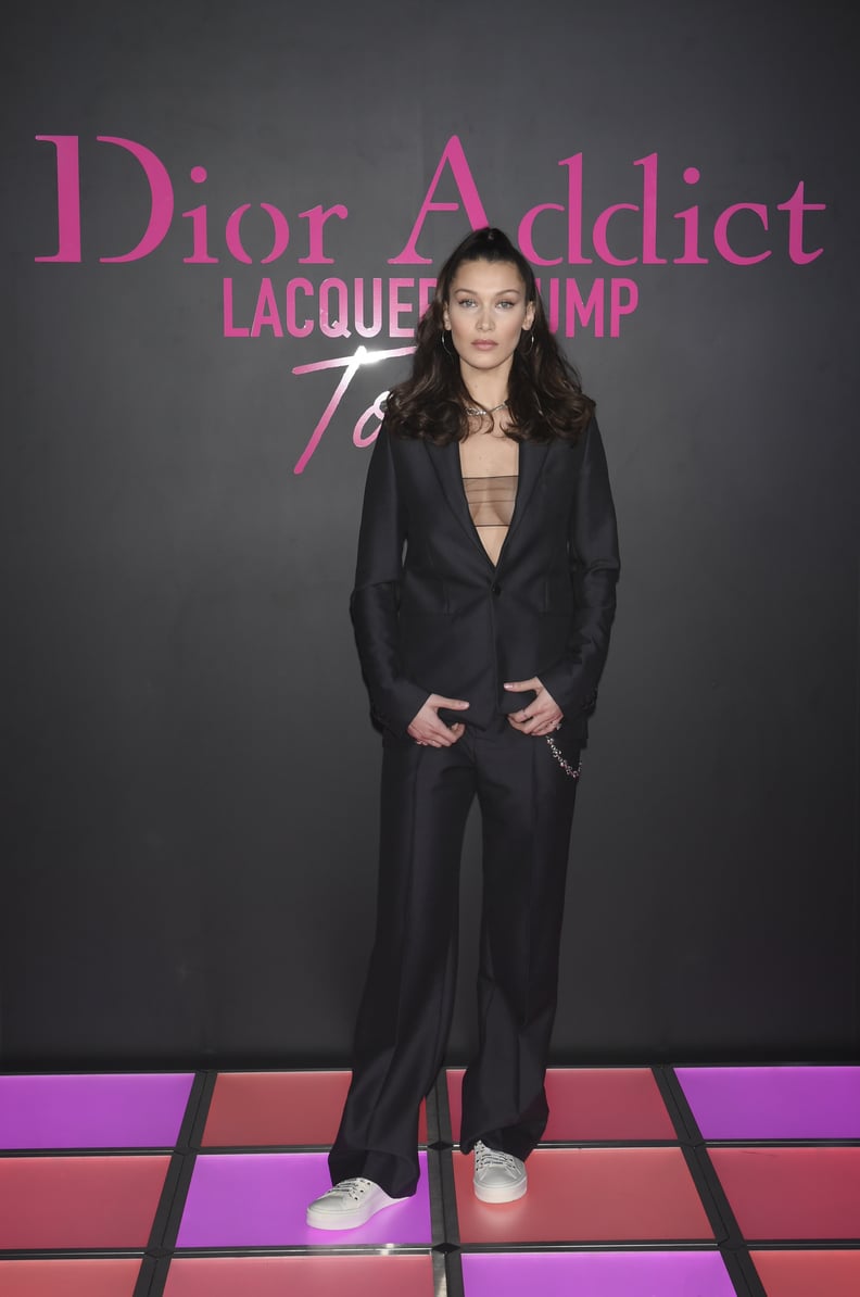 Bella Attended the Dior Addict Lacquer Plump Party