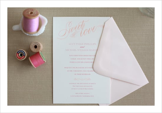 Sweet Love Wedding Invitation