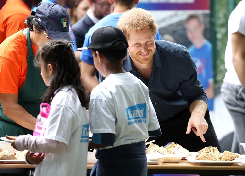 Prince Harry at StreetGames's Fit and Fed in London 2017