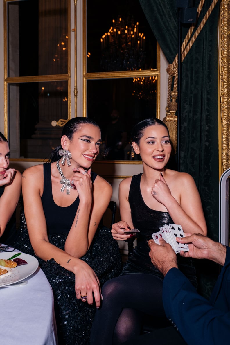 Dua Lipa and Alexa Demie at the Balenciaga Couture Dinner