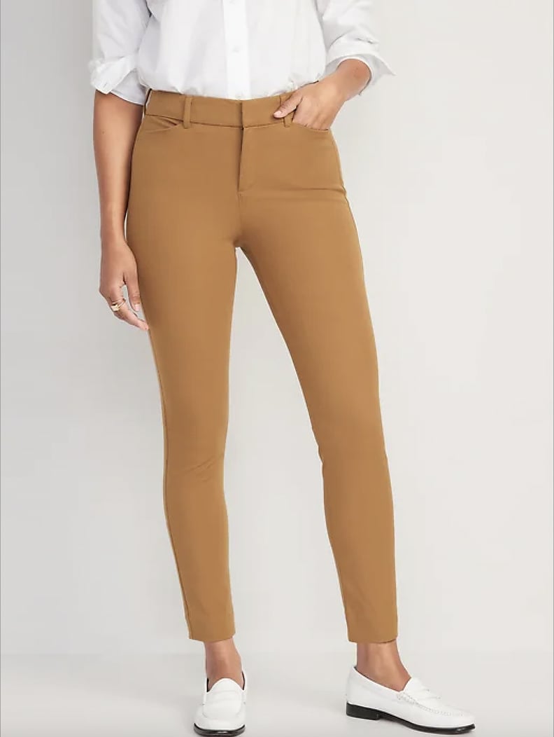 High-Waisted Patterned Pixie Skinny Ankle Pants for Women