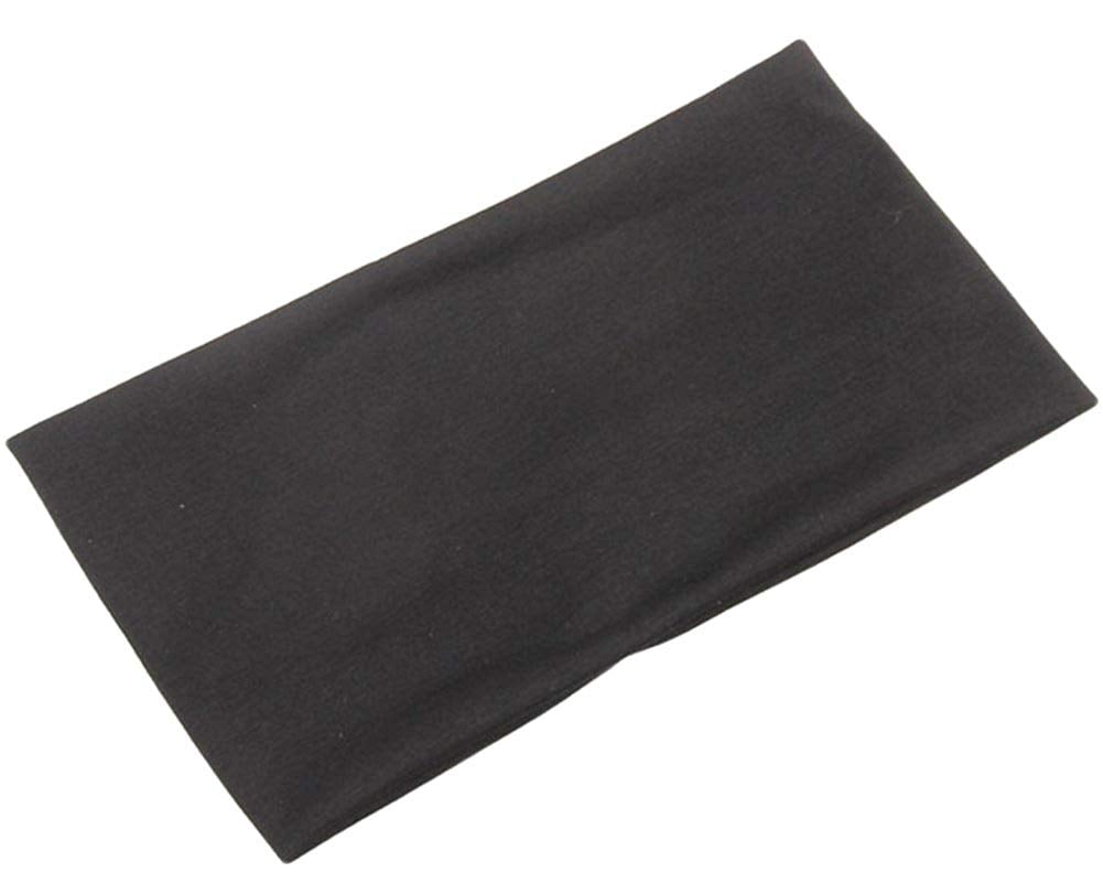 BaiX Women's Solid Stretch Wide Sports Headband