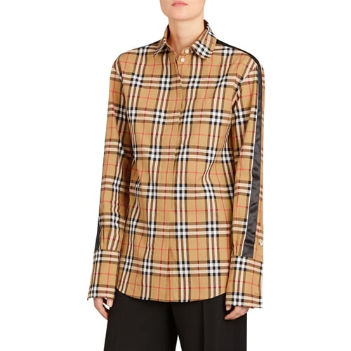 Burberry Side-Stripe Check Shirt