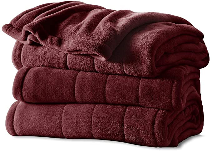 Bestselling Electric Heated Blanket on Amazon: Sunbeam Heated Blanket Microplush