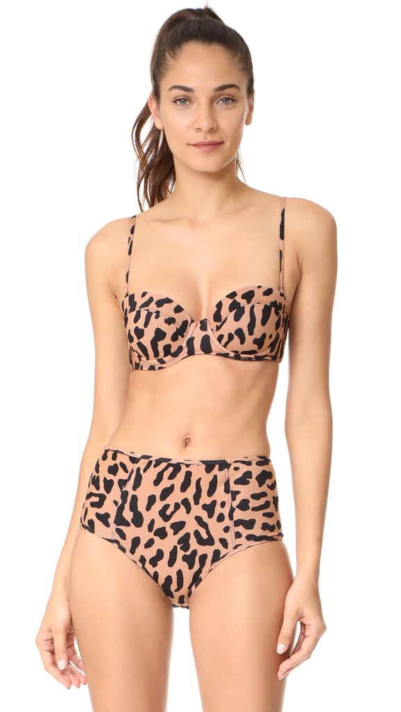 Diane von Furstenberg Leopard Bikini Top