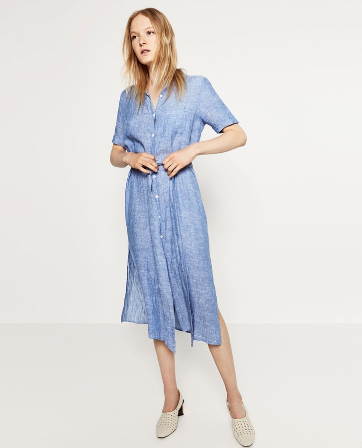 Linen Shirtdress ($70) | Best Pieces From Zara | June 2016 | POPSUGAR ...