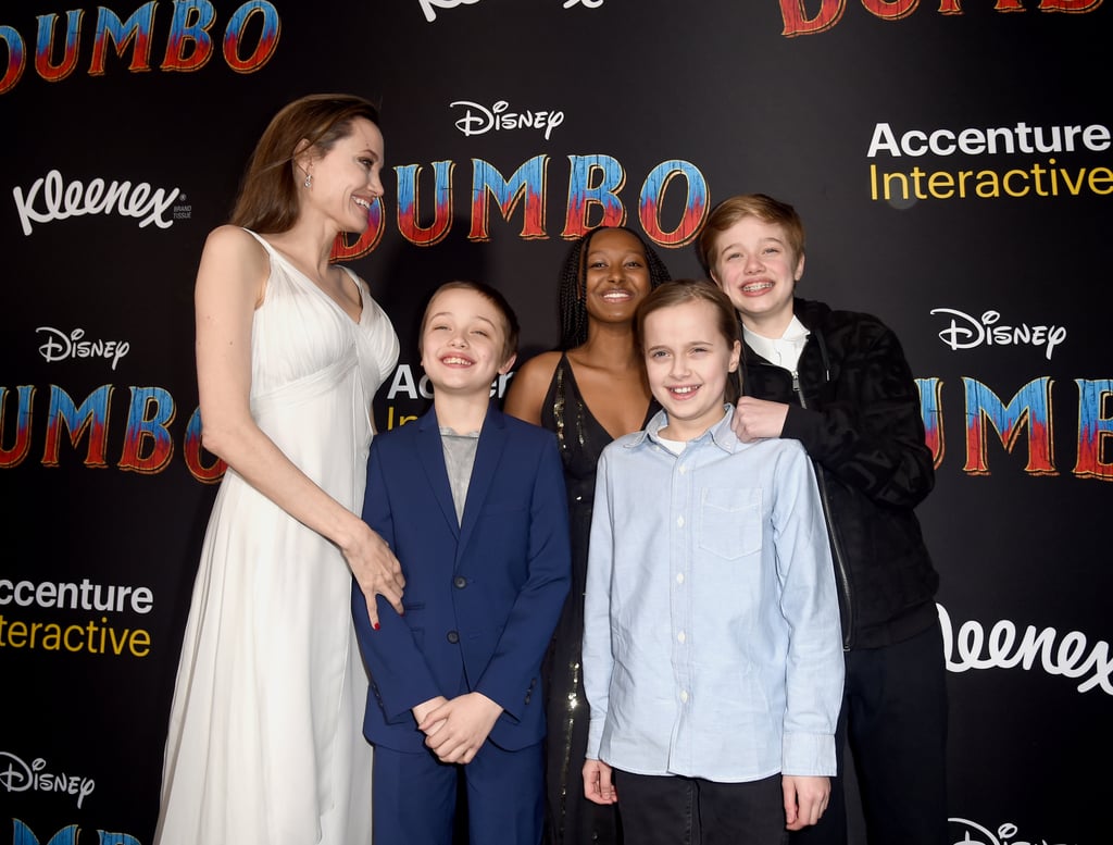 Angelina Jolie and Her Kids at Dumbo Premiere 2019