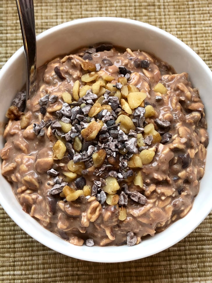 HighProtein Black Bean Brownie Overnight Oats Healthy Vegan Oatmeal