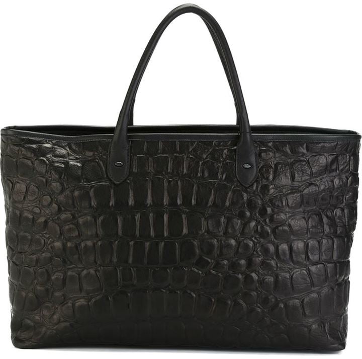 Tom Rebl Crocodile Texture Tote Bag ($639)