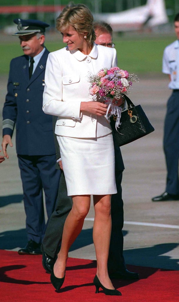 Princess Diana at the Buenos Aires Airport in Argentina