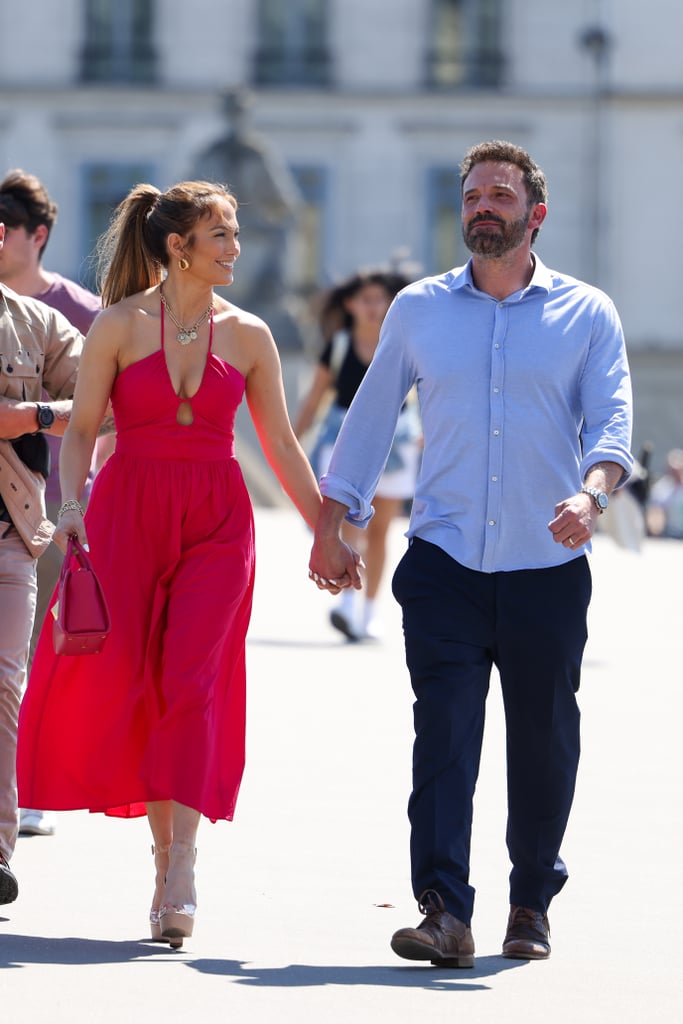 J Lo's Pink Reformation Halter Dress For Birthday in Paris