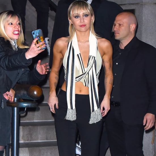 Miley Cyrus's Scarf Crop Top After the Marc Jacobs Show