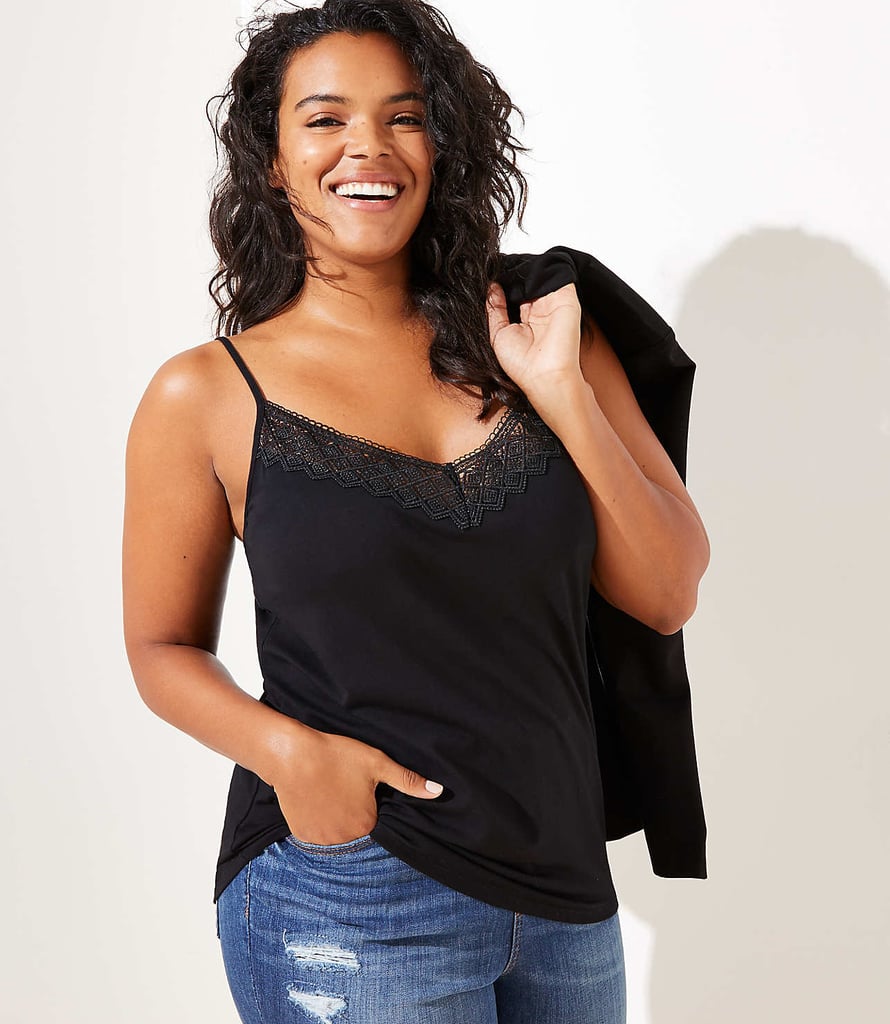 LOFT Plus Diamond Lace Clean Cami