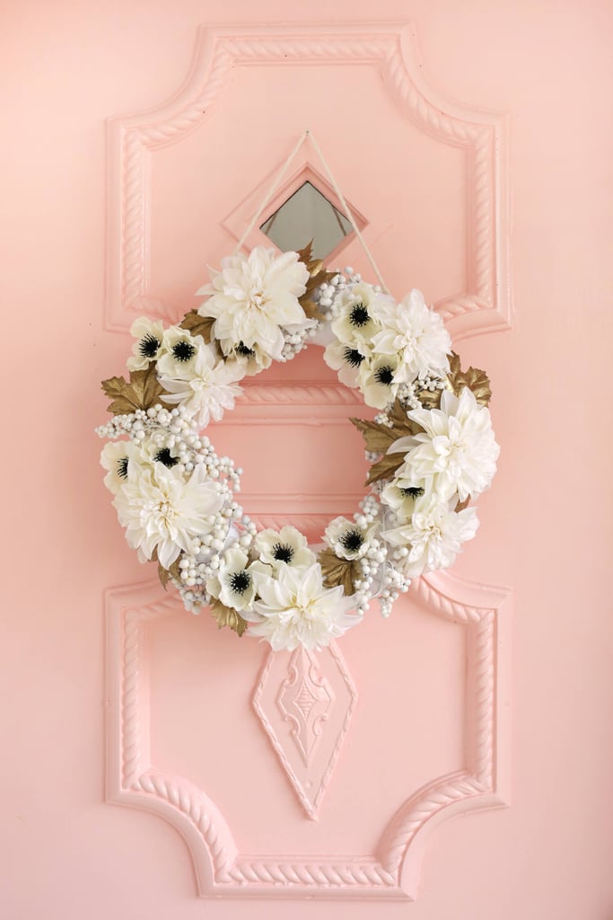 Snowy White and Bronze Wreath