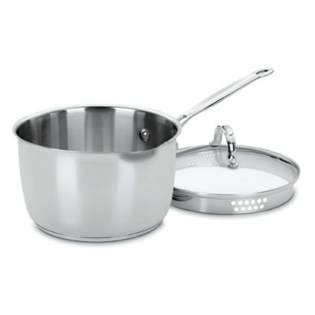 Cuisinart Chef's Classic Stainless Steel 3-Quart Cook and Pour Saucepan With Lid