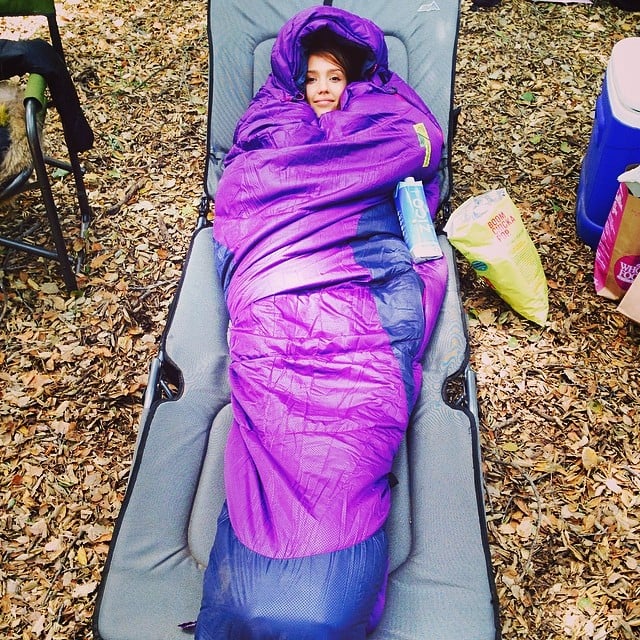 Did Jessica Alba go camping? The actress posted this pic of her sleeping arrangements on Saturday. 
Source: Instagram user jessicaalba