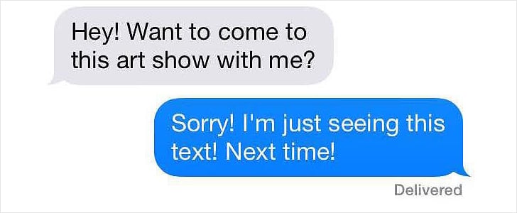 Texts to Cancel Plans
