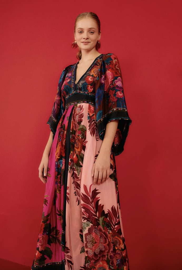 September Must Have: Farm Rio Flower Scarves Maxi Dress
