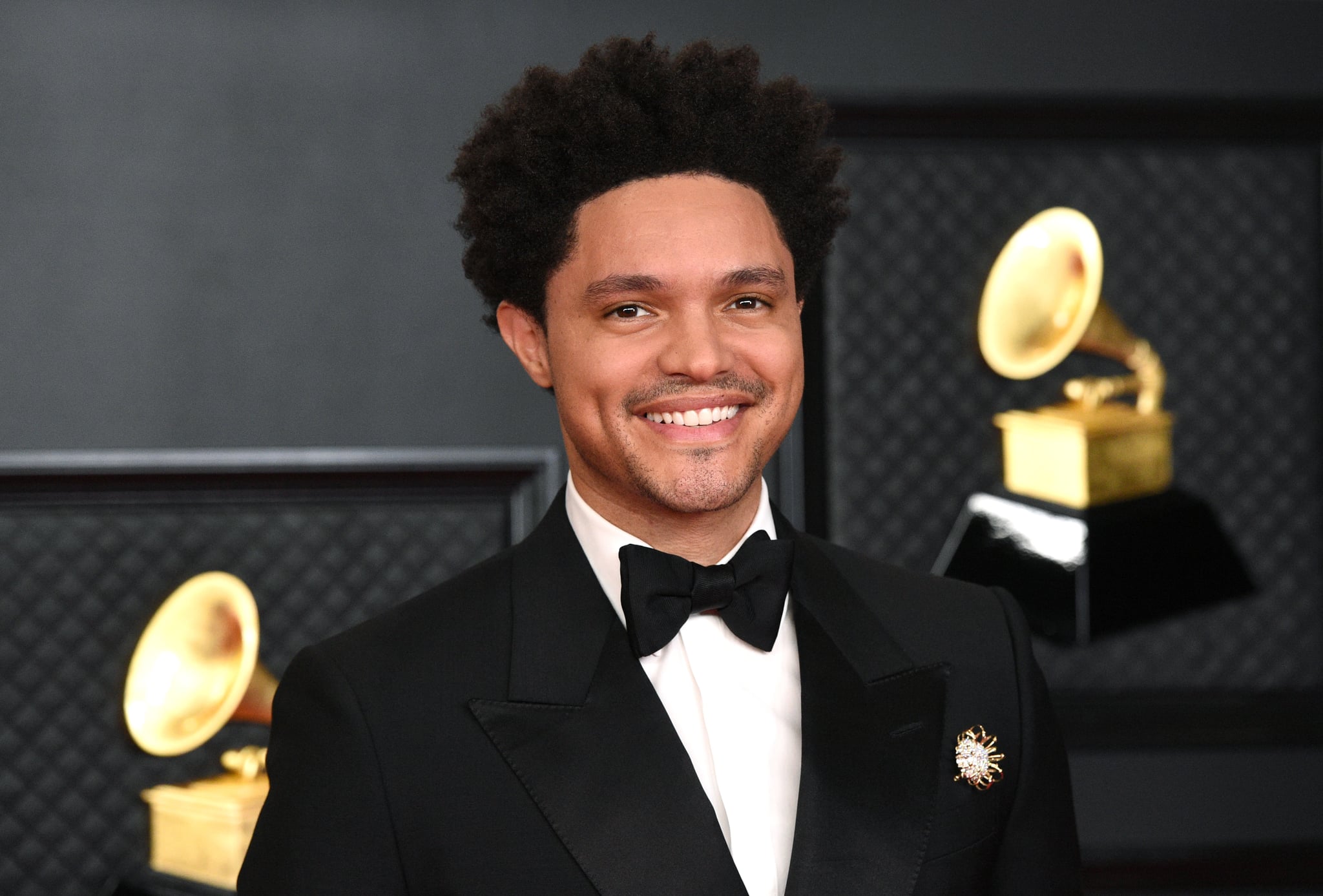 LOS ANGELES, CALIFORNIA - MARCH 14: Trevor Noah attends the 63rd Annual GRAMMY Awards at Los Angeles Convention Centre on March 14, 2021 in Los Angeles, California. (Photo by Kevin Mazur/Getty Images for The Recording Academy )
