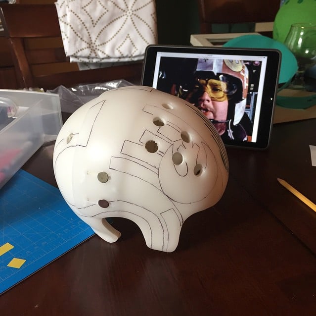 Jack's Final Helmet in Progress