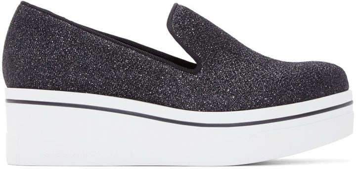Stella McCartney Black Metallic Platform Sneakers ($515)