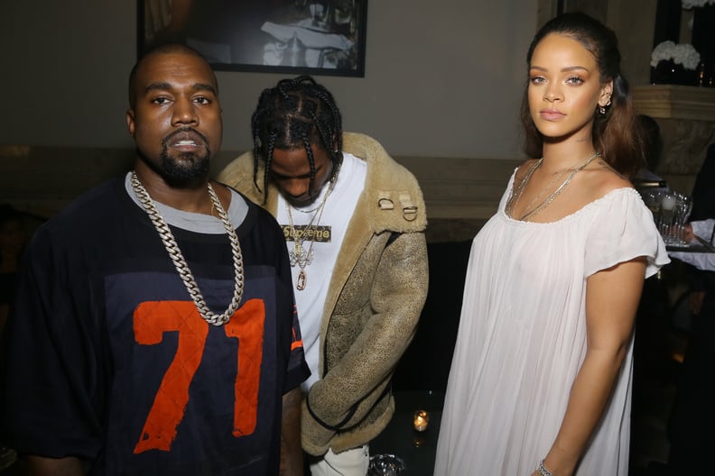 Rihanna, Kanye West, and Travis Scott