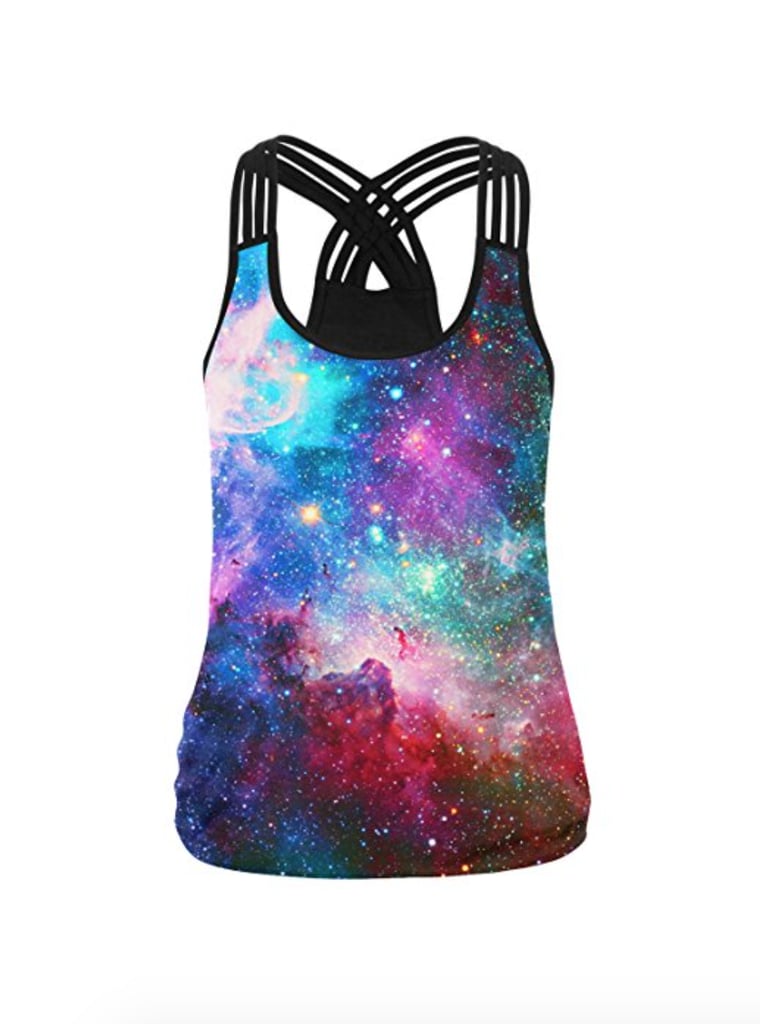 Sztopfocus Galaxy Backless Bandage Workout Tank