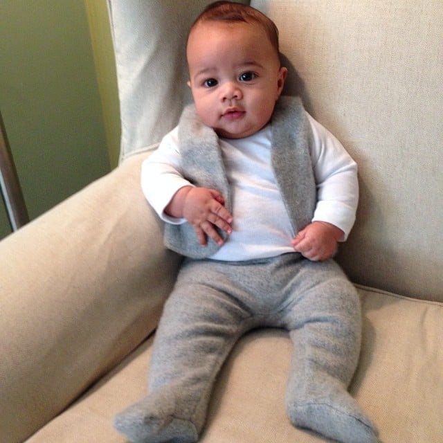 Rocco Faison looked very spiffy for his photo shoot with mom CaCee Cobb.
Source: Instagram user caceecobb