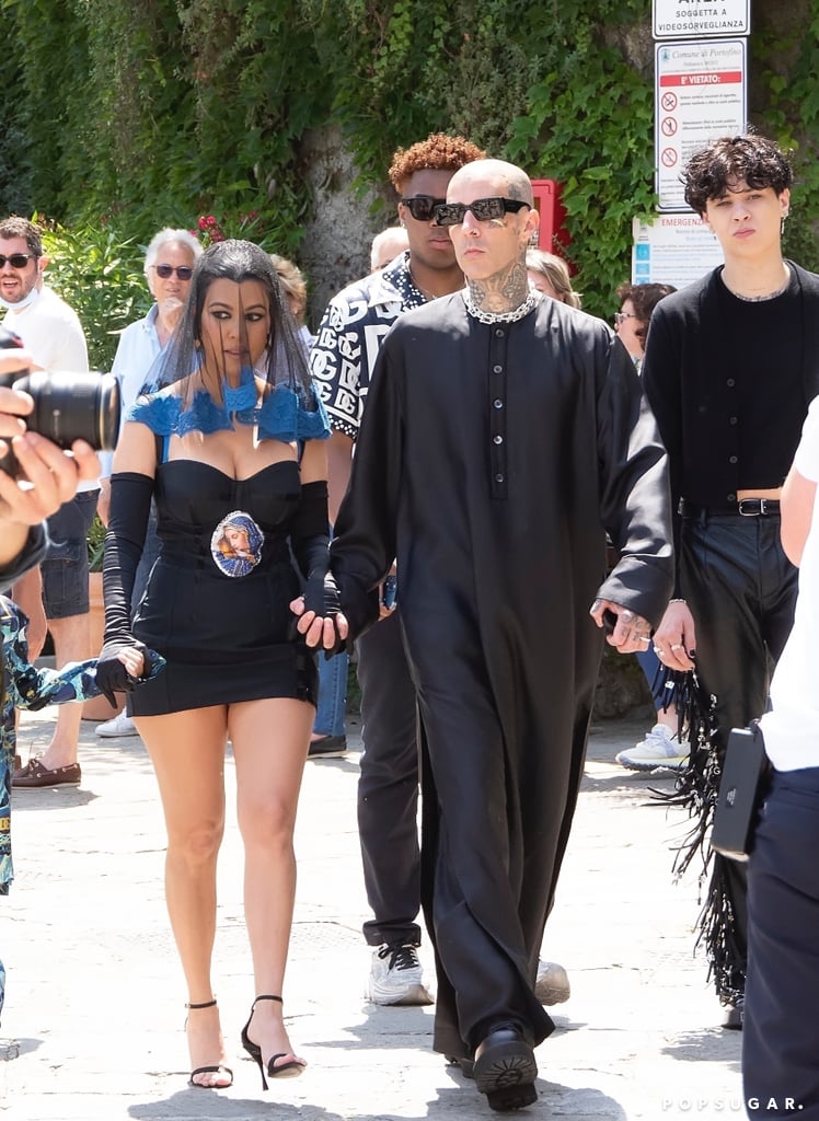 Kourtney Kardashian and Travis Barker in Portofino