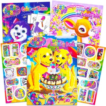Lisa Frank Color and Trace Book with Stand-up Characters  Horse coloring  pages, Puppy coloring pages, Lisa frank coloring books