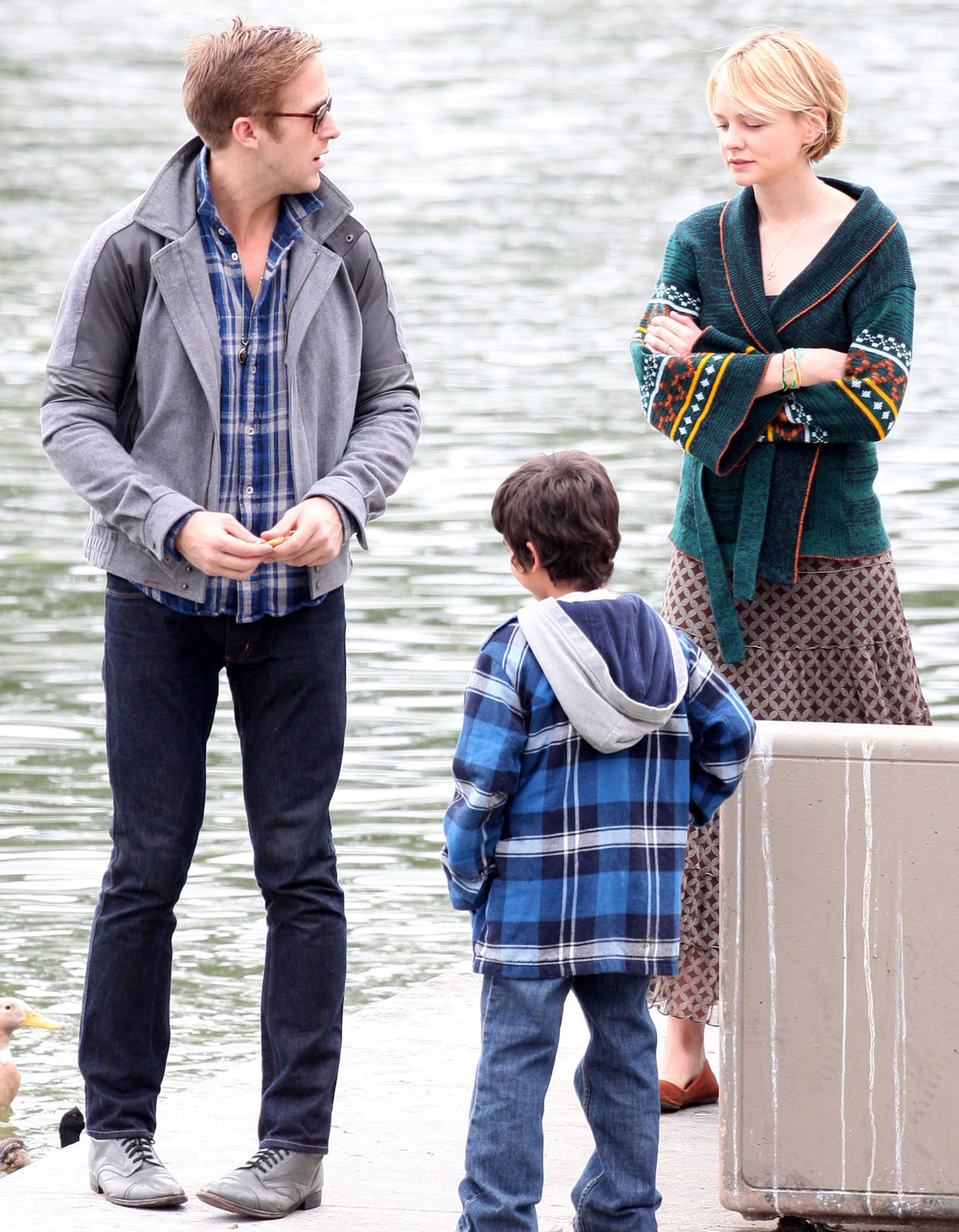Pictures Of Ryan Gosling And Carey Mulligan Filming Drive Popsugar Celebrity