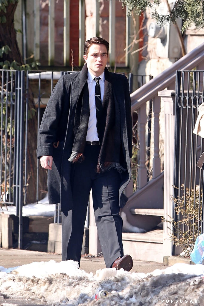 Robert Pattinson Filming Life With Black Hair