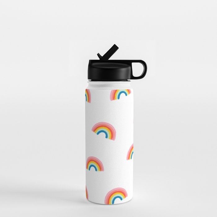 Happy Rainbow Water Bottle by jessicapatel