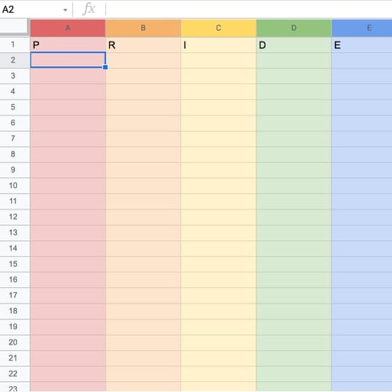 Here's How to Make Google Sheets Rainbow For Pride